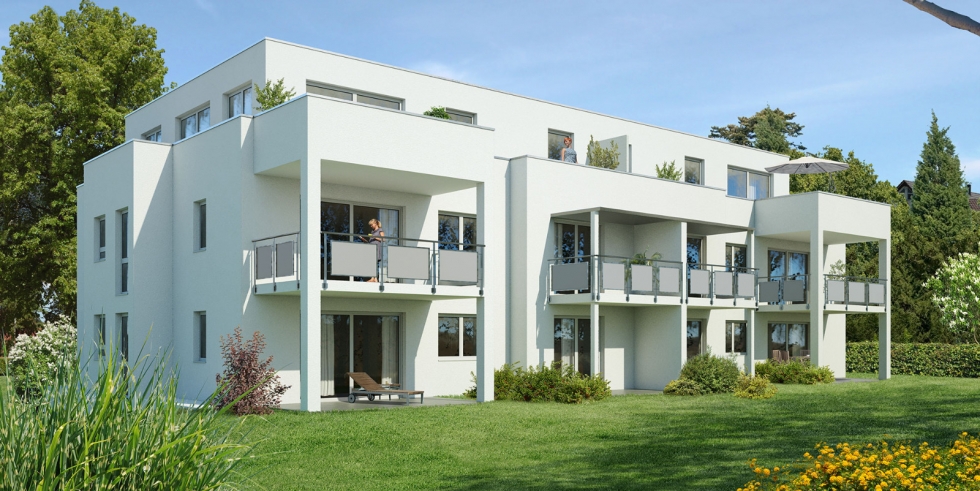 Weißes Neubau, Mehrfamilienhaus